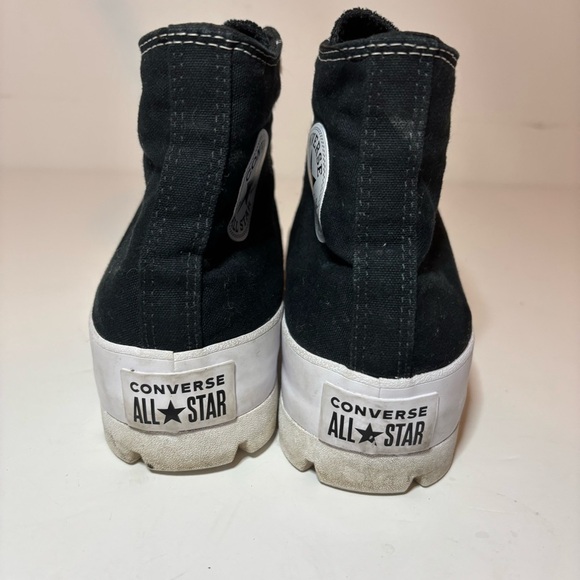 Converse Chuck Taylor All Star Lugged High Women’s Size 10 Black White Platform - Picture 6 of 10